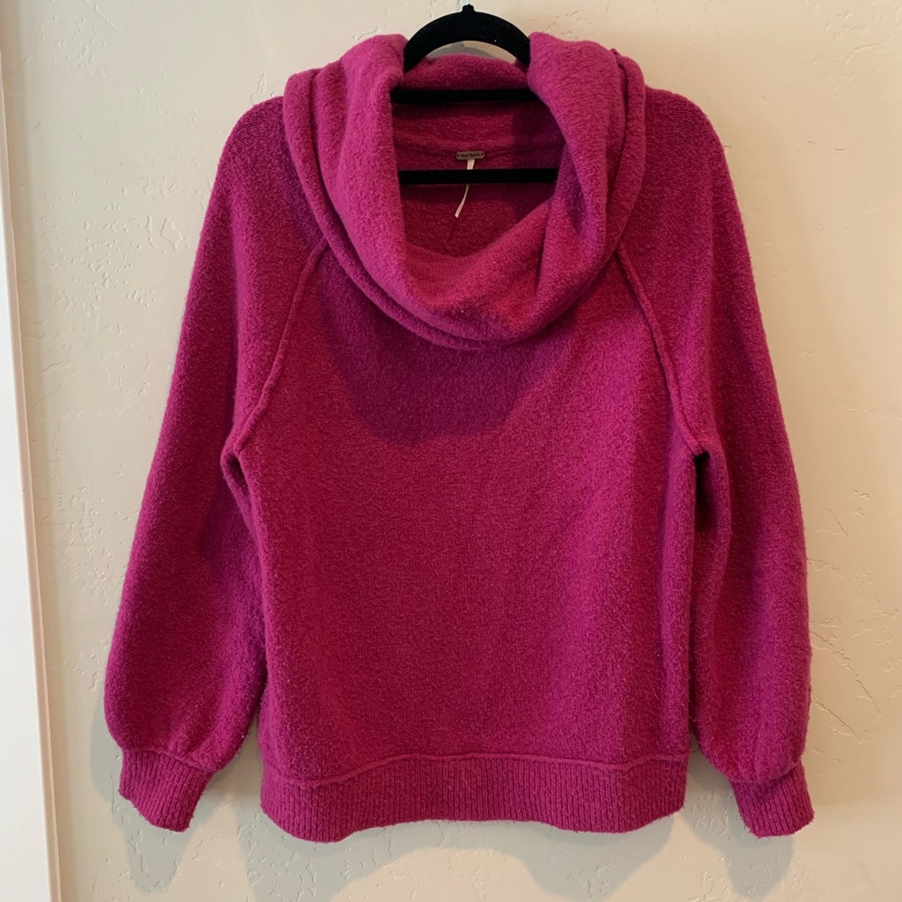 FP cowl-neck/ off shoulder Sweater